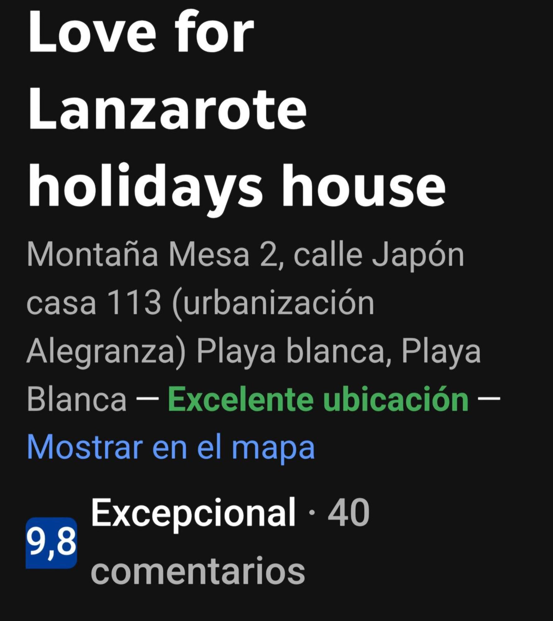 Love For Lanzarote Holidays House Плая Бланка Екстериор снимка